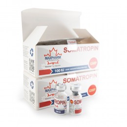 Somatropin HGH 5 флаконов по 20 iu + Бактериостатическая вода