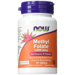 Вітаміни NOW Foods Methyl Folate 1000mcg 90 tabs