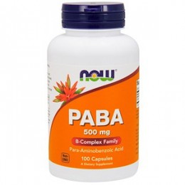 Вітаміни NOW Foods PABA 500mg caps 100