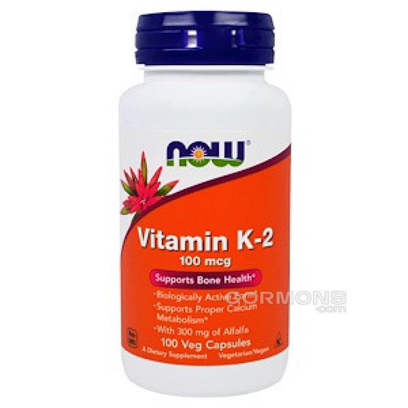 Вітаміни NOW Foods Vitamin K-2 100 mcg 100 caps