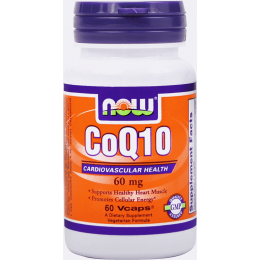 Антиоксидант NOW Foods CoQ10 60mg caps 60