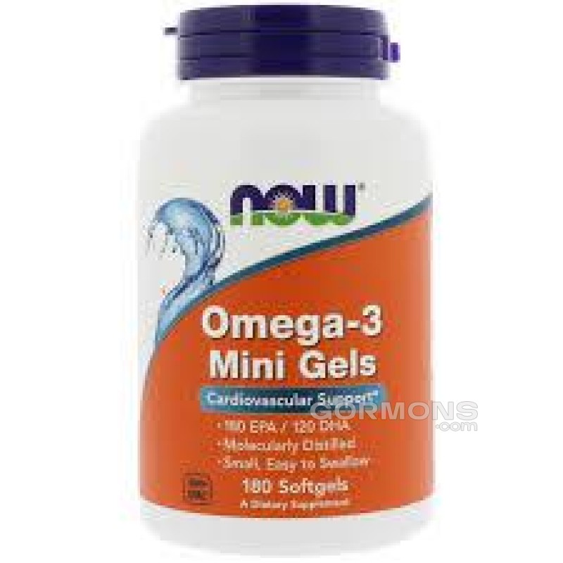 Рыбий жир NOW Foods Omega-3 Mini Gels 180 softgels