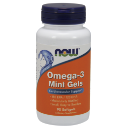 Рыбий жир NOW Foods Omega-3 Mini Gels 90 softgel