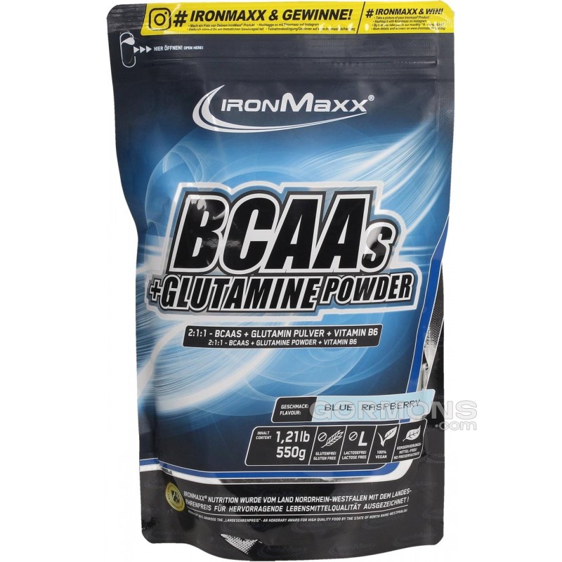 Амінокислоти IronMaxx BCAAs + Glutamine Powder 500 g