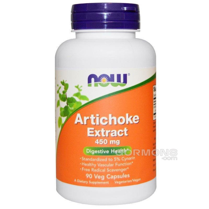 Травний тонік, здоров'я серцево-судинної NOW Foods Artichoke Extract 450mg 90 caps