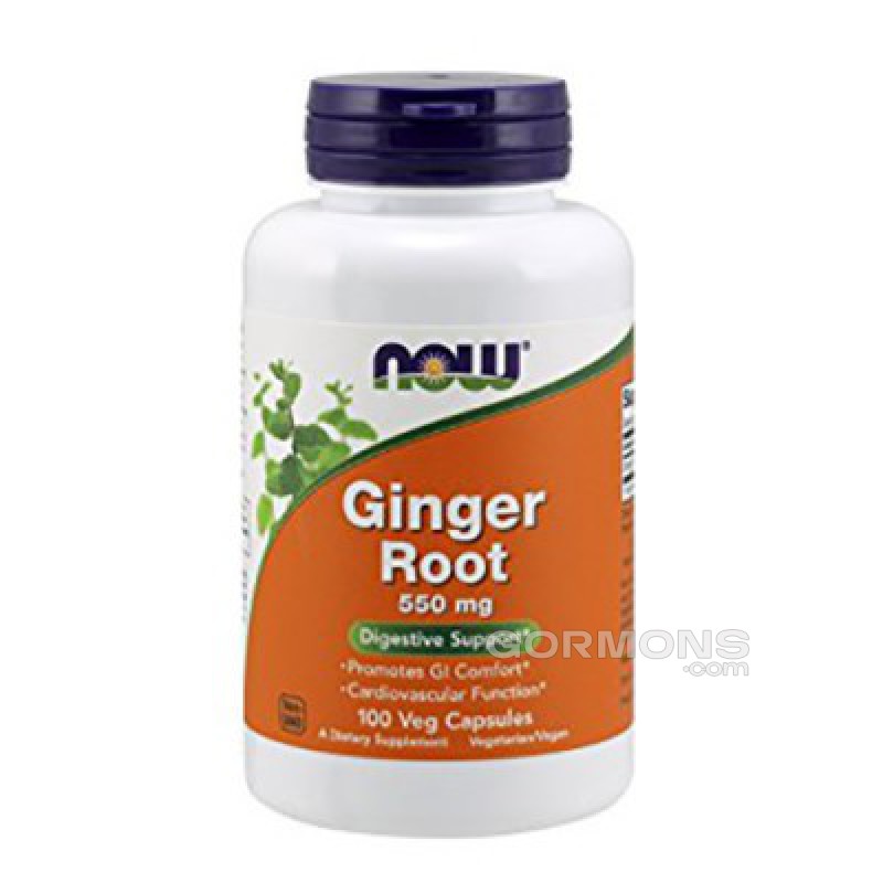Корень имбиря NOW Foods Ginger Root 550mg 100 caps