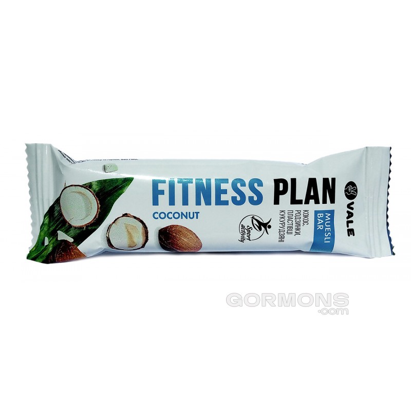 Протеїнові батончики Vale Fitness Plan Muesli Bar кокос 30x25 g