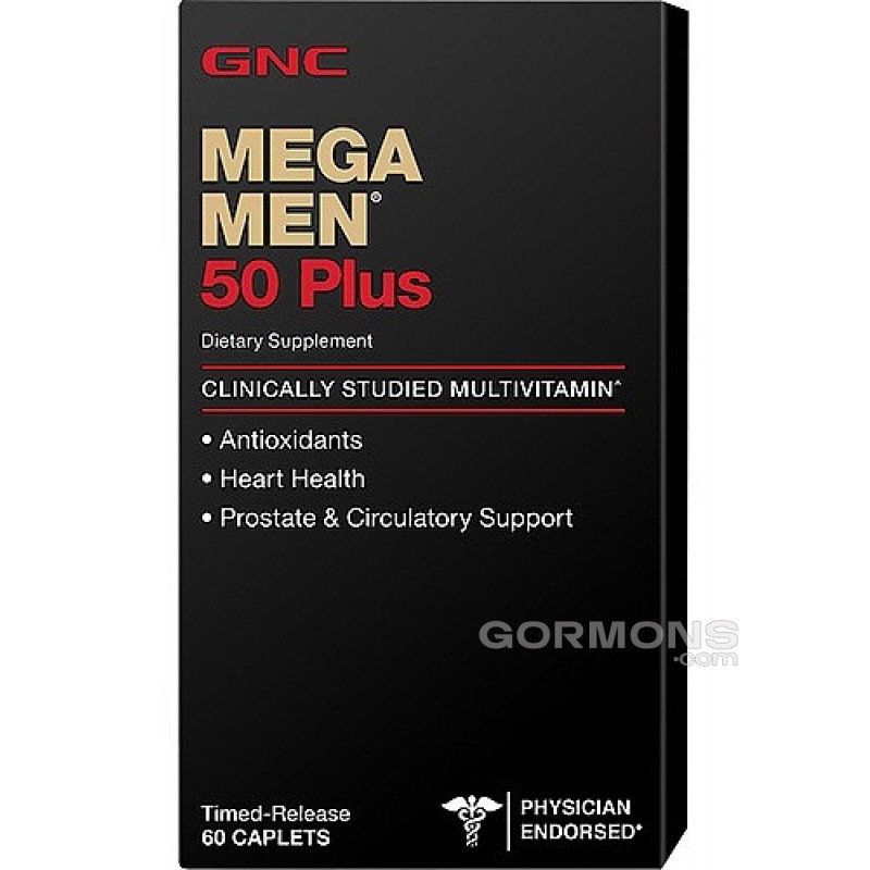 Вітаміни для чоловіків GNC Mega Men 50+ 60 caps