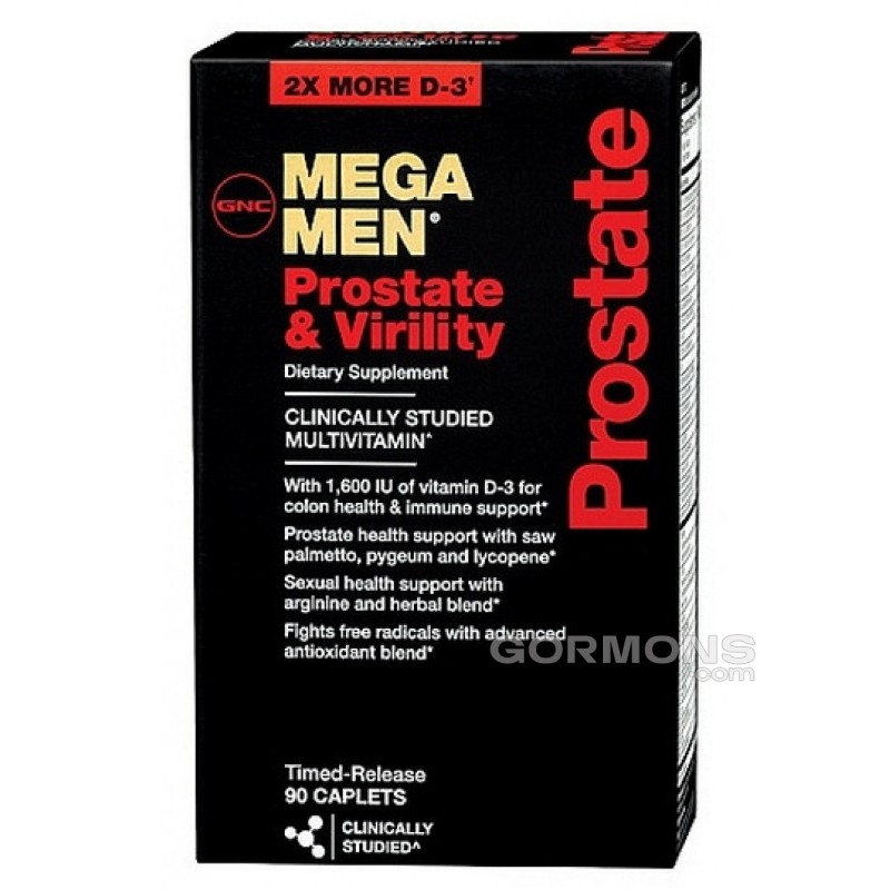 Вітаміни для чоловіків GNC Mega Men Prostate & Virility 90caps