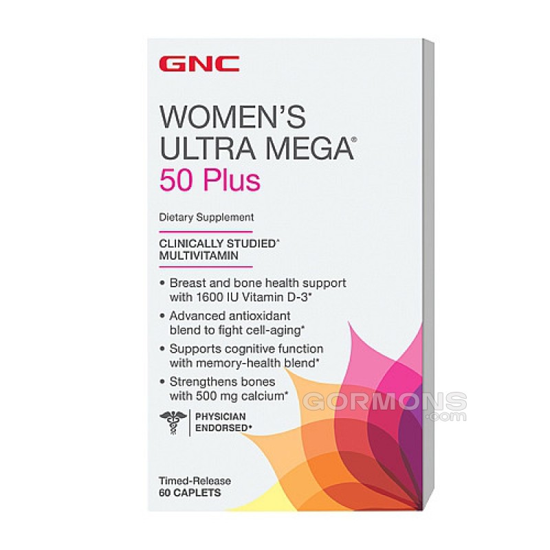 Вітаміни для жінок GNC Womens Ultra Mega 50+ 60 caps