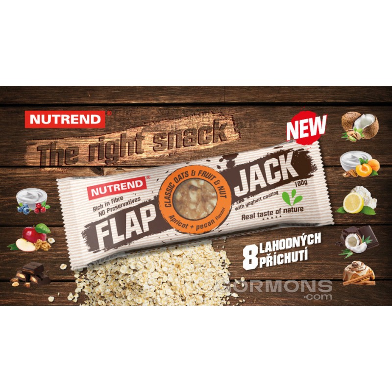 Зернові батончики Nutrend Flap Jack 20x100g