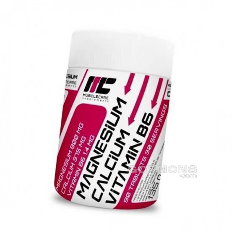 Витамины Muscle Care Magn + Calc + VitB6 90 tabs