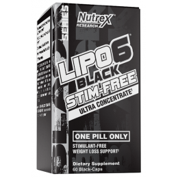 Жироспалювач Nutrex Lipo 6 Black UC Stim-Free - 60 капс