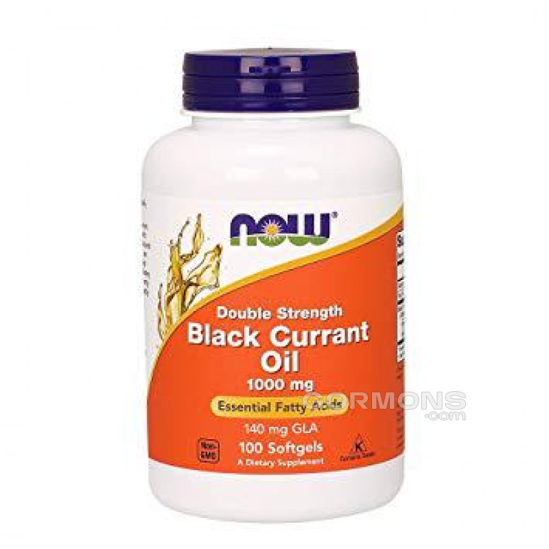 Растительные жирные кислоты NOW Foods Black Currant Oil 500mg 100 softgels