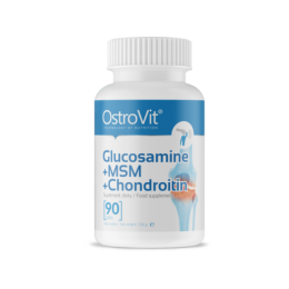 Для суглобів і зв'язок OstroVit Glucosamine+MSM+Chondroitin 90tab