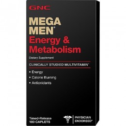 Вітаміни для чоловіків GNC Mega Men Energy & Metabolism 180caps