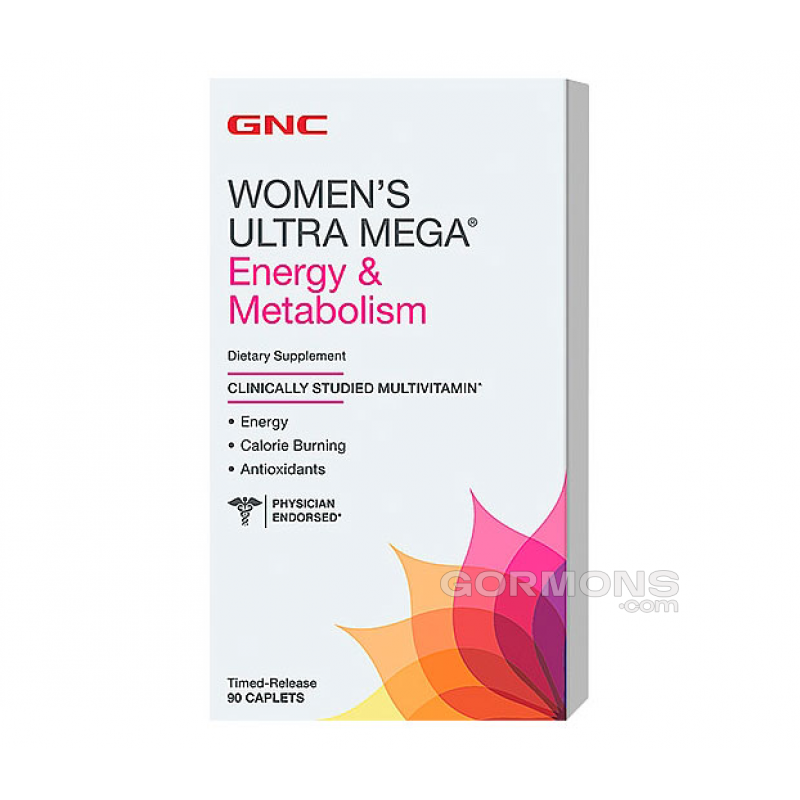 Витамины для женщин GNC Womens Ultra Mega Energy Metabolism 90 caps