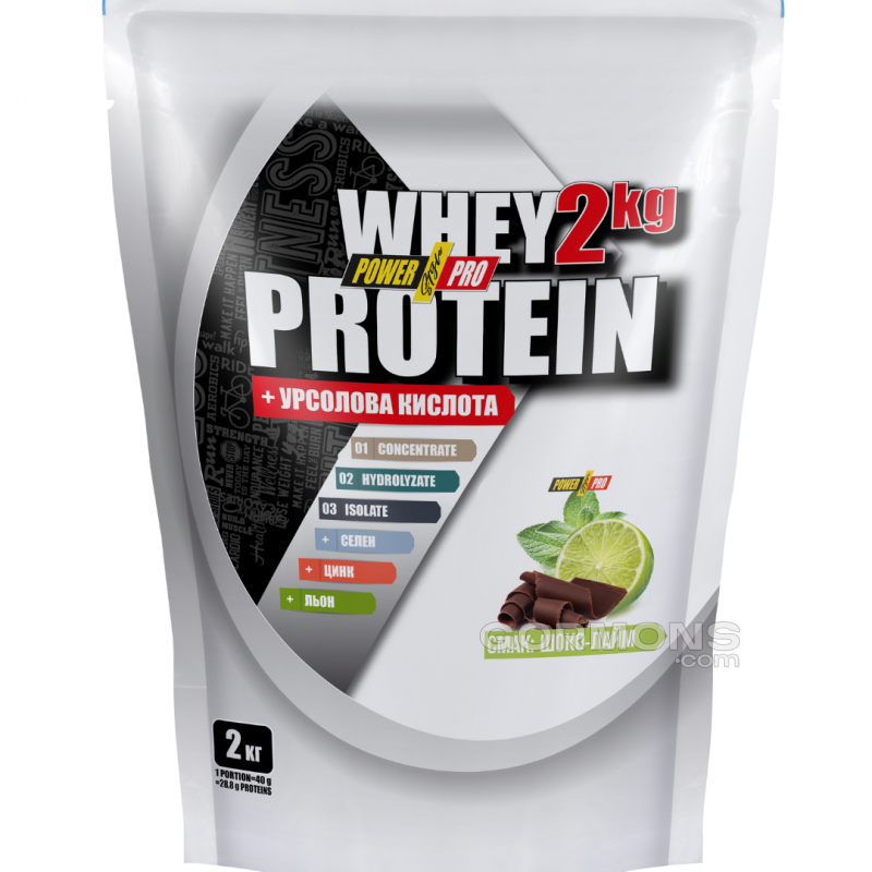 Протеїн Power Pro Whey Protein 2 кг Шоко-Лайм
