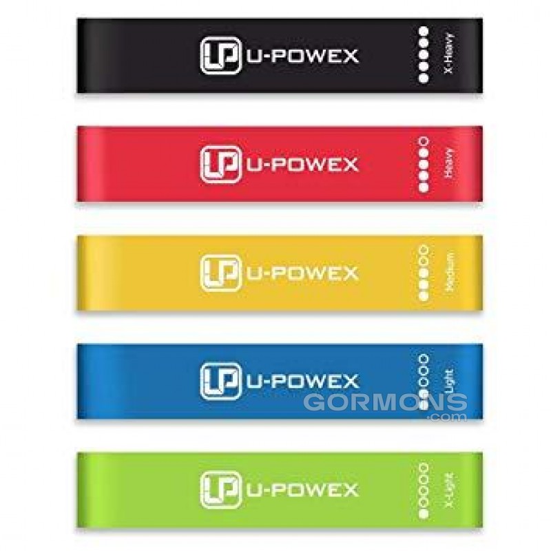 Гумка для фітнесу (стрічка еспандер) U-Powex Original набір mini bands 5 штук