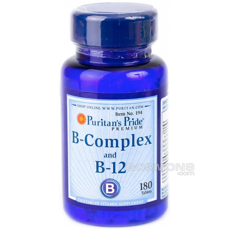 Вітмаїн Б Puritan's Pride B-Complex B-12 180 tabs