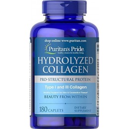 Колаген Puritan's Pride Hydrolyzed Collagen 1000 mg caps 180
