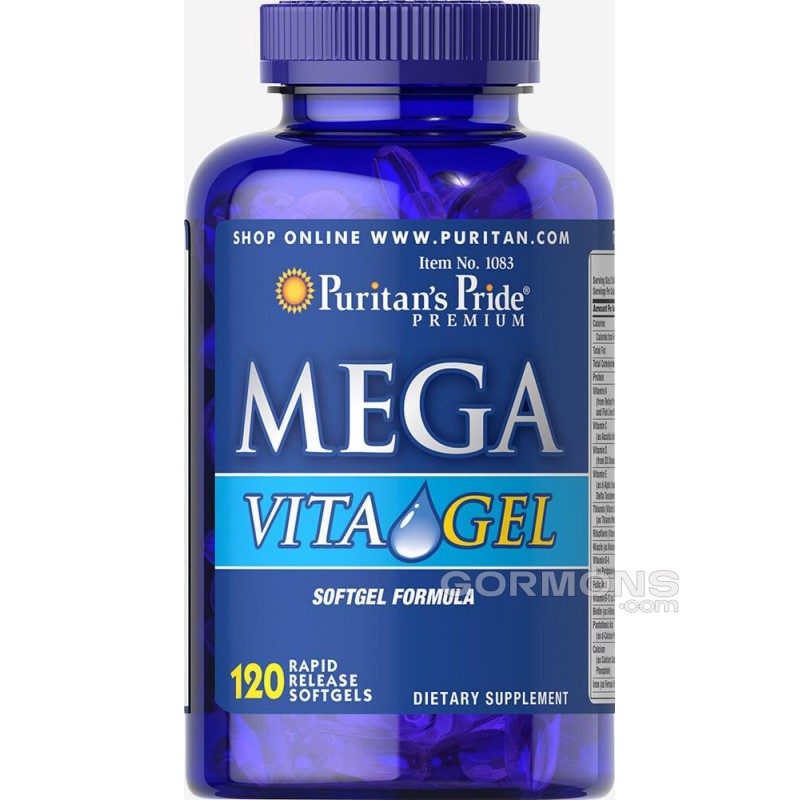 Вітаміни Puritan's Pride Mega Vita Gel 120 softgels