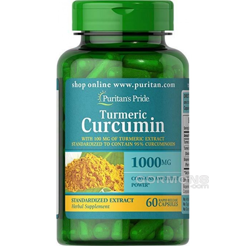Куркумін Puritan's Pride Turmeric Curcumin 1000 mg 60 caps Куркумін Puritan's Pride Turmeric Curcumin 1000 mg 60 caps