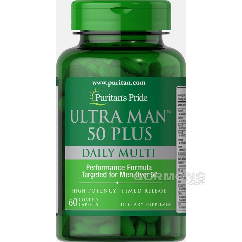Вітаміни для чоловіків Puritan's Pride Ultra Man™ 50 Plus 60 Caplets