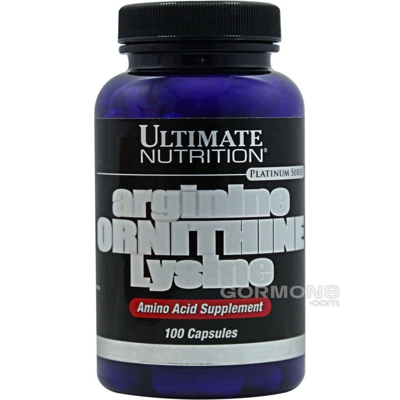 Аргінін Ultimate Nutrition Arginine ORNITHINE Lysine 100 caps