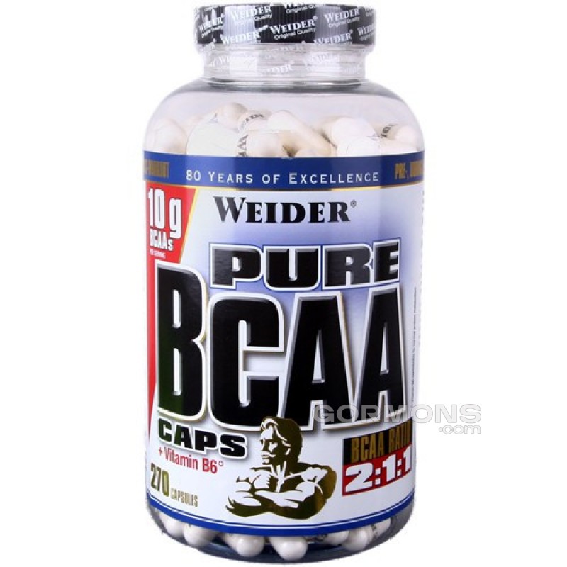 Аминокислоты Weider Premium Pure BCAA Caps 270 caps