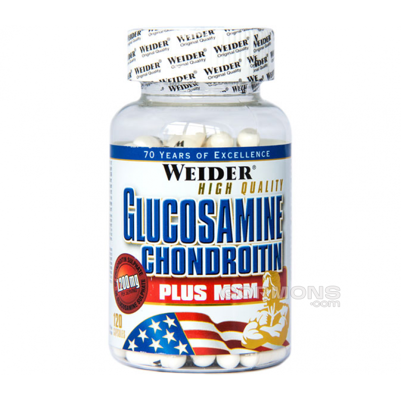 Хондропротектор Weider Glucosamin-Chondroitin plus MSM 120 caps