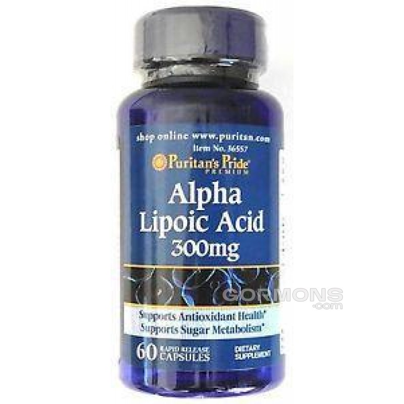 Антиоксидант, поліпшення метаболізму Puritan's Pride Alpha Lipoic Acid 300 mg 60 caps