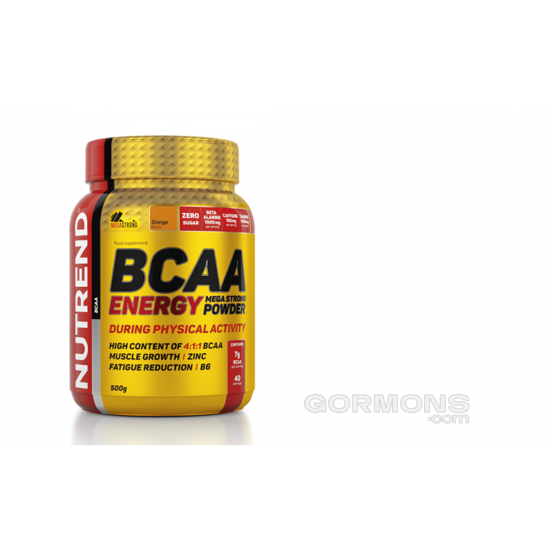 Амінокислоти Nutrend Energy BCAA Mega Strong Powder 500 g