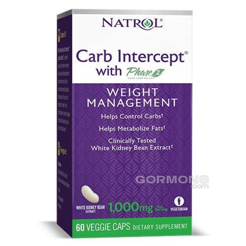 Жироспалювач Natrol Carb Intercept Phase 2 caps 60