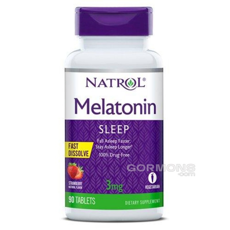 Мелатонін Natrol Melatonin 3 mg Fast Dissolve 90 tabs