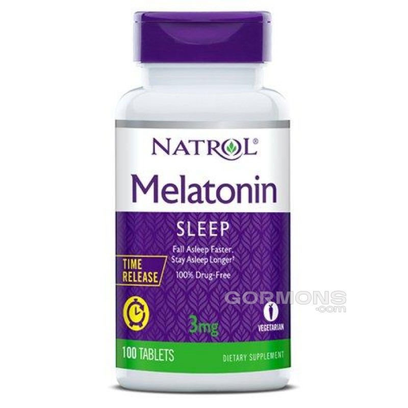 Мелатонін Natrol Melatonin 3 mg Time Release 100 tabs