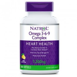 Риб'ячий жир Natrol Omega 3-6-9 Complex 55% 60 tabs