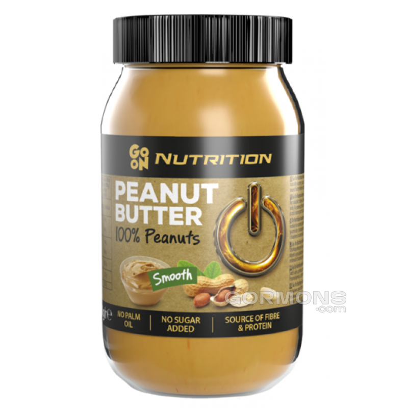 Арахисовая паста Go On Nutrition Peanut butter smooth 100% 900 g