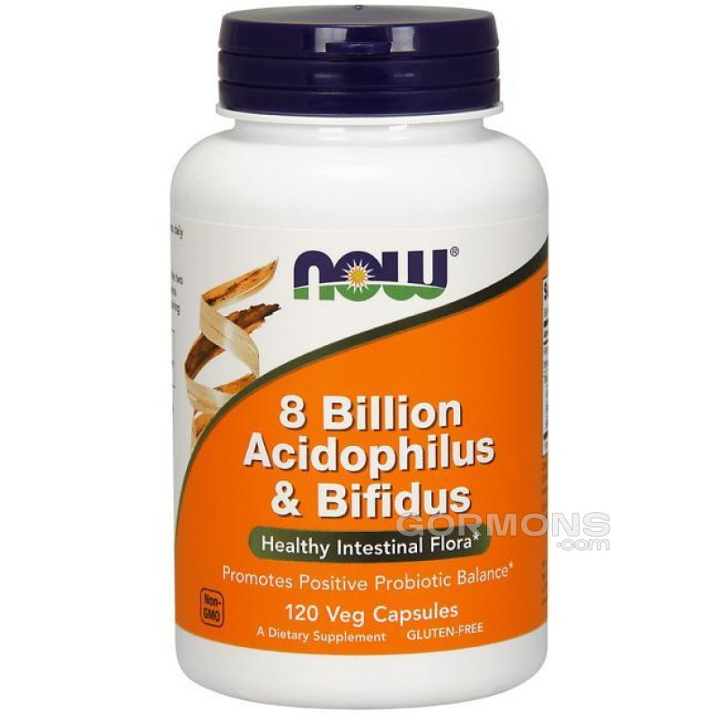 Пробиотики Now Foods 8 Billion Acidophilus & Bifidus 120caps