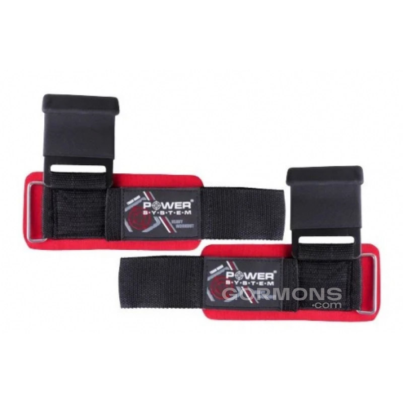 Power System Гаки для тяги на зап'ястя PS-3310 Bl/Red