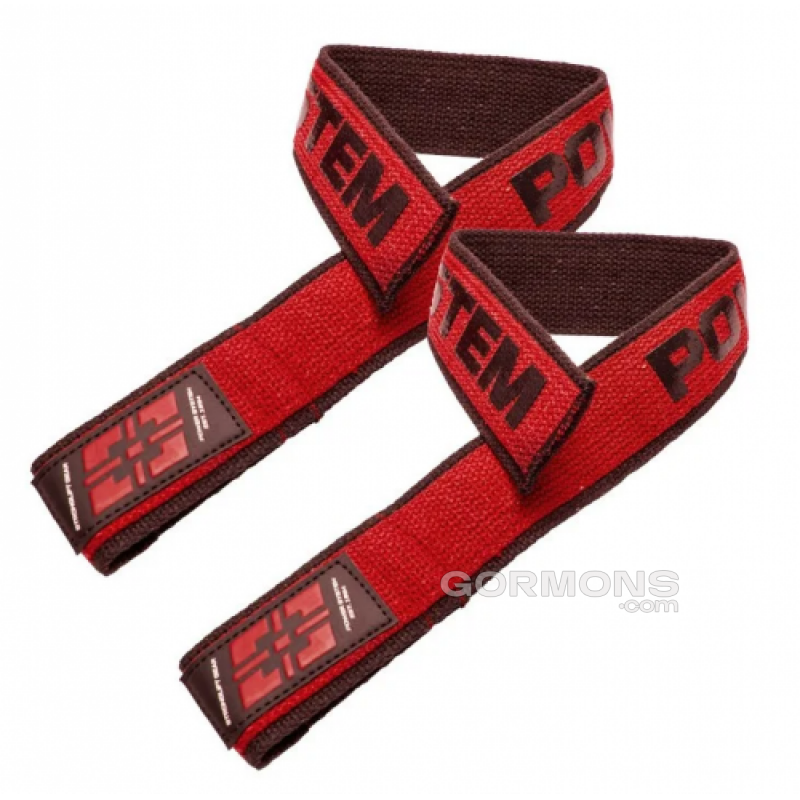 Power System Кистьові ремені PS-3401 Lifting Straps Duplex Black/Red