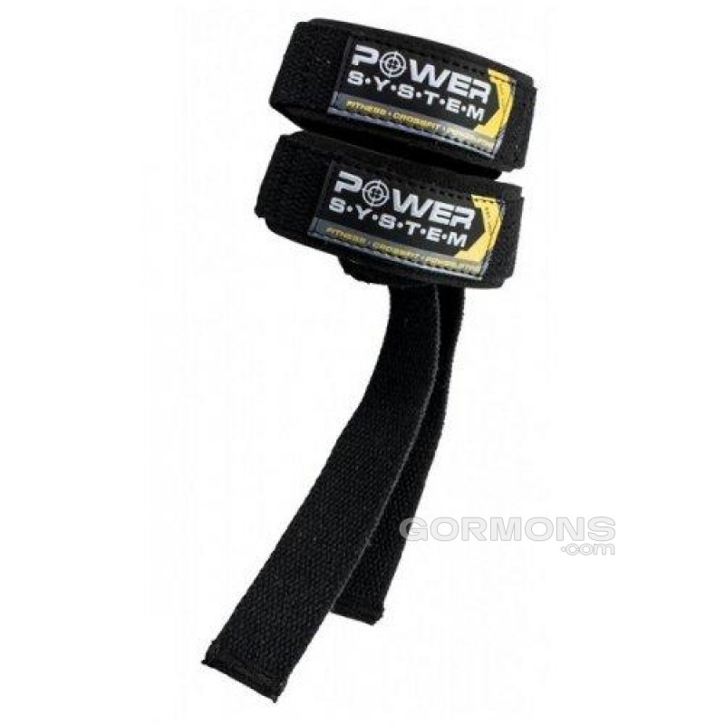 Power System Лямки для тяги Power Straps PS-3400 Black/Yellow
