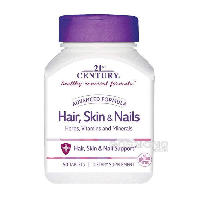Шкіра волосся нігті 21st Century Hair, Skin&Nalis 60caps