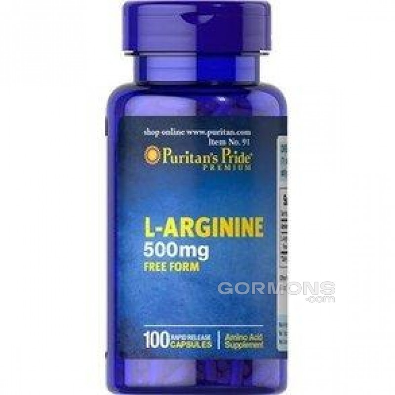 Аргинин Puritan's Pride L-Arginine 500 mg 100 caps