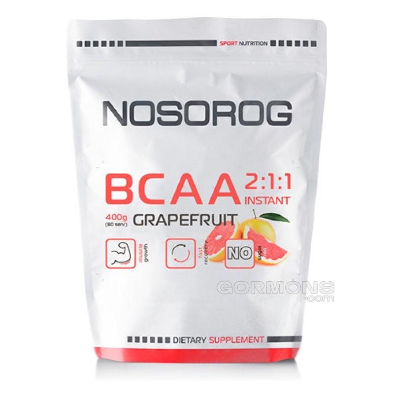 Аминокислоты Nosorog BCAA 2:1:1 грейпфрут, 400 гр