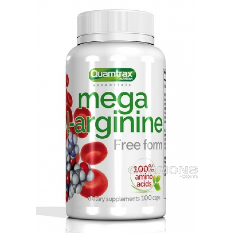 Аргинин Quamtrax Mega L-Arginine - 100 капс