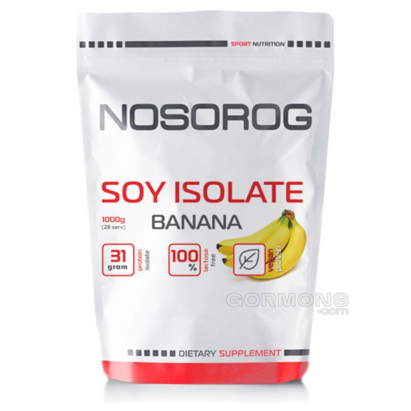 Соевый протен Nosorog Soy Isolate Protein банан, 1 кг