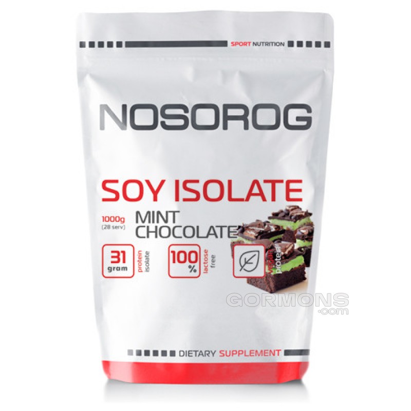 Соєвий протеїн Nosorog Soy Isolate Protein шоколад м'ята, 1 кг