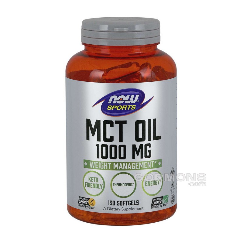 Зниження та контроль ваги NOW	MCT Oil 150 softgels