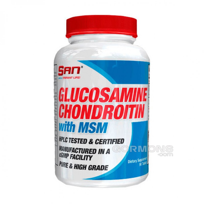 Хондропротектор SAN Glucosamine & Chondroitin MSM 90 tabs
